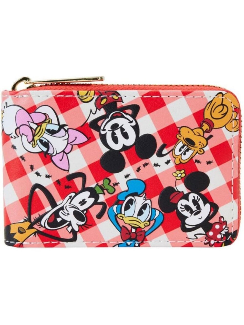 Mickey & Friends Picnic Basket Accordion Zip Wallet - Black, Cute & Functional